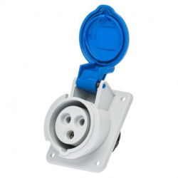 SINGLE-PHASE WALL SOCKET 2P+T 230 VOLTS - 16A