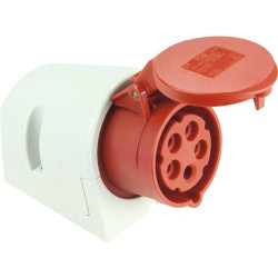 THREE-PHASE WALL SOCKET 4P+T 400 VOLTS - 16A