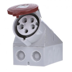 DREIPHASIGE WANDSTECKDOSE 4P+T 400 VOLT - 32A