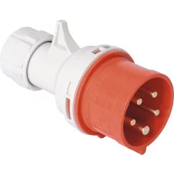 THREE-PHASE PLUG 4P+T 400 VOLTS - 32A