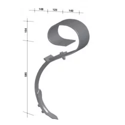 DENT COMPLETE POUR KONGSKILDE VIBROFLEX L595 MM 