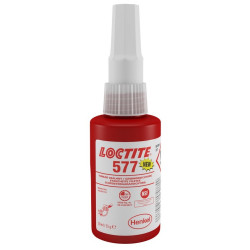 LOCTITE 577 - FRASCO DE 50 ML: COMPOSTO DE VEDAÇÃO PARA ROSCAS METÁLICAS, IDEAL PARA MONTAGEM HIDRÁULICA E ACESSÓRIOS DE AÇO INO