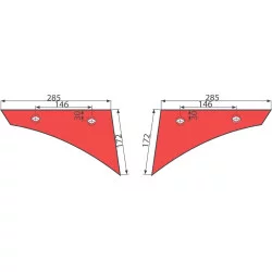 ETRAVE GAUCHE  CHARRUE KVERNELAND - 073251 