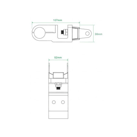 TUBE-MOUNTED WORKLIGHT SUPPORT