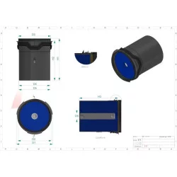 PRIMARY AIR FILTER FOR JOHN DEERE TRACTOR AL230505