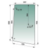 RIGHT SIDE WINDOW FOR JOHN DEERE TRACTOR
