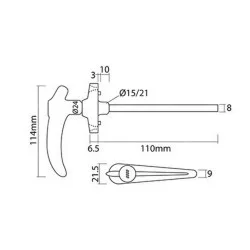 POIGNET DE PORTE POUR TRACTEUR SAME 