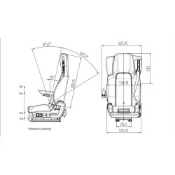 COMFORT AIR SEAT FOR TRUCKS (LEFT-HAND DRIVE)