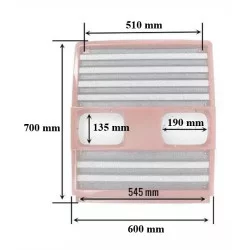 Calandre tracteur fiat 100-90, 110, 55, 60, 65, 70, 80,8 5, 90 DT - 100% prix bas