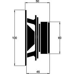KIT DE 2 HAUTS PARLEURS AUTORADIO 100 MM UNIVERSEL 