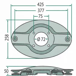 DISQUE DE COUPE POUR FAUCHEUSE KRONE - 253530.2 