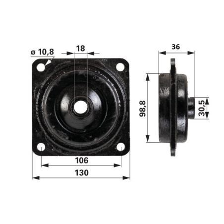 CAB SUSPENSION SILENTBLOCK - 04411234, 04429880