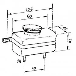 RESERVOIR LIQUIDE DE FREIN POUR ZETOR