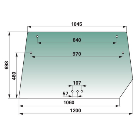 REAR WINDOW FOR DEUTZ TRACTOR