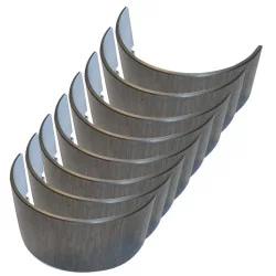 SET OF 4 CONNECTING ROD BEARINGS FOR FORD TRACTOR 81854542, E1ADDN6211AX8, VPC2460, S.56189, S.65189, 24/3-5, 703F6211BAA, 87295227