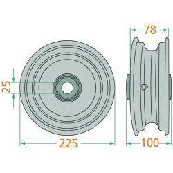 KOMPLETTE FELGE MIT LAGERN