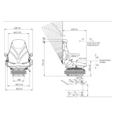 SEDILE PNEUMATICO "SUPER COMFORT"