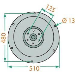ASSIETTE DE SUPPORT POUR FAUCHEUSE POTTINGER- 00640062