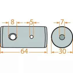 HINGE PIN FOR FELLA TEDDER - 150839