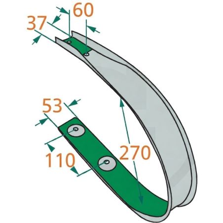 SCRAPER FOR PRESS KRONE - 938132.0