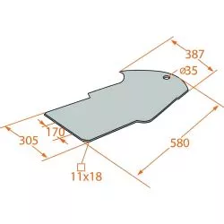 SKATE FOR KUHN MOWER - 55922130