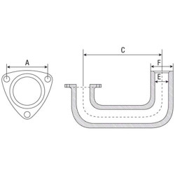 CODO DE ESCAPE PARA MASSEY FERGUSON
