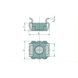 ECROU CAGE POUR KUHN