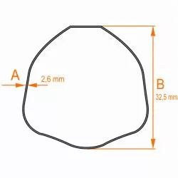 TUBE DE CARDAN TRIANGLE EXTERIEUR C1