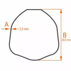 C1 INTERIOR TRIANGLE CARDAN TUBE