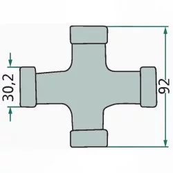 CROISILLON DE CARDAN B6 F220 30.2 X 92 MM
