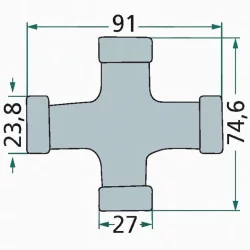CROISILLON DE CARDAN F238 GRAND ANGLE
