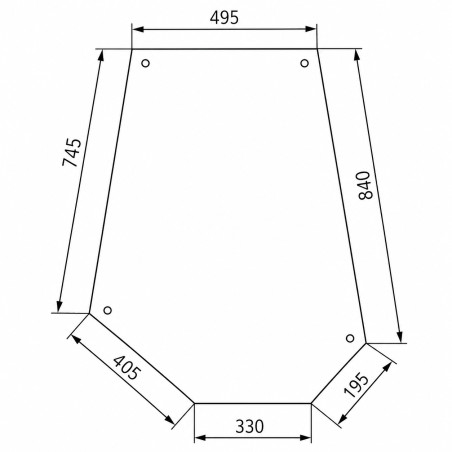 Door window left & right 3301845m4 for massey ferguson