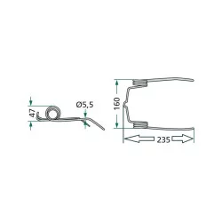 ANGLED REEL TOOTH