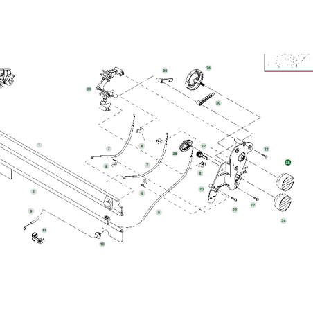 BOUTON DE COMMANDE DE CHAUFFAGE POUR FENDT