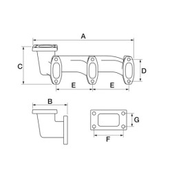 COLECTOR DE ESCAPE 03363915 PARA DEUTZ