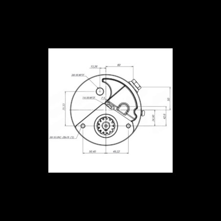 Hydraulic steering pump for massey-fergusson-0011420u91, 0013654u91, 10831497m1, 1860283m91, 1860283m92 tractor