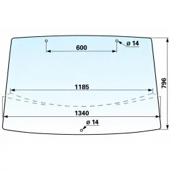 L78733 Fixed Windshield for John Deere | CAM AGRI