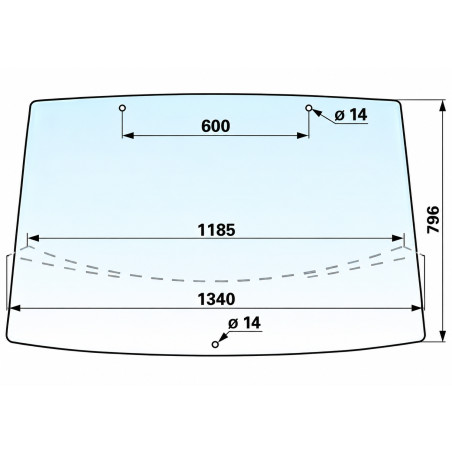 L78733 Fixed Windshield for John Deere | CAM AGRI