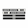 Decalcomania David Brown 885 rif. K947732 | CAM AGRI
