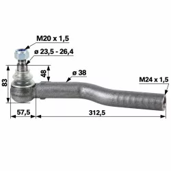 LEFT STEERING BALL JOINT
