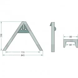 TRIANGLE D ATTELAGE POUR RELEVAGE