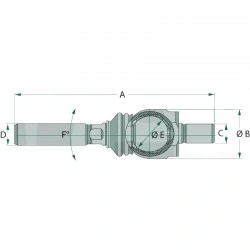 ROTULE AXIALE DE DIRECTION FORD