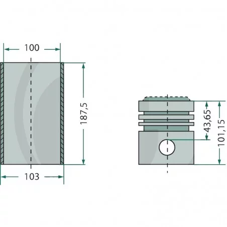 KIT CHEMISE PISTON COMPLET FIAT IVECO 8025.02 - 8035.02 - 8045.02 - 8065.02 KIT CHEMISE PISTON COMPLET FIAT IVECO 8025.02 - 8035.02 - 8045.02 - 8065.02