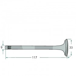 VALVOLA DI SCARICO MWM KD211Z - AKD311Z