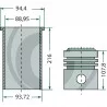 KIT DE REVISION MOTEUR FORDSON DEXTA - SUPER DEXTA