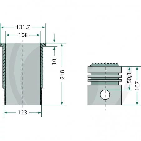 KIT CHEMISE PISTON COMPLET VALTRA - SISU 620DSRE KIT CHEMISE PISTON COMPLET VALTRA - SISU 620DSRE