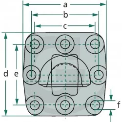 CABEZA DE ACOPLAMIENTO SAUERMANN K80 145 X 145