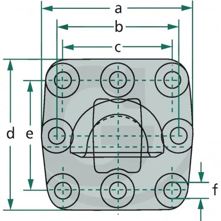 CABEZA DE ACOPLAMIENTO SAUERMANN K80 145 X 145