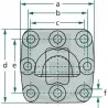 CABEZA DE ACOPLAMIENTO SAUERMANN K80 145 X 145