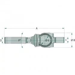 ROTULA AXIAL DIRECCION DERECHA